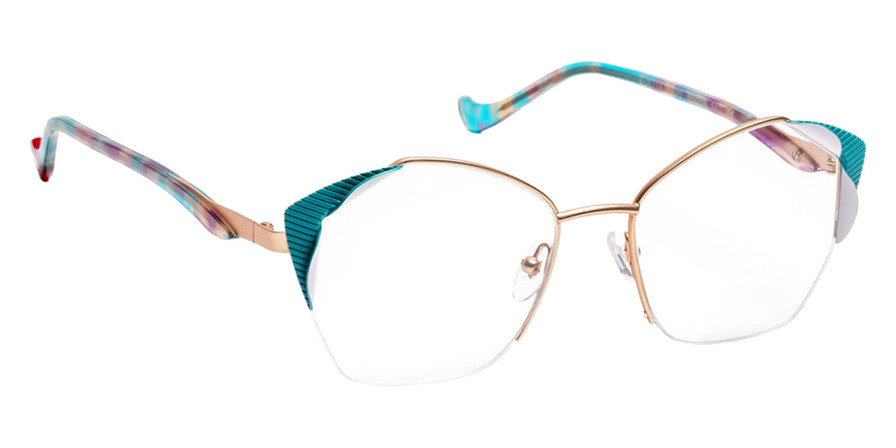 J.F. Rey Lolita 5520 51 - Rose Gold Shiny/Turquoise #id:jfrlolita5520_s:100100