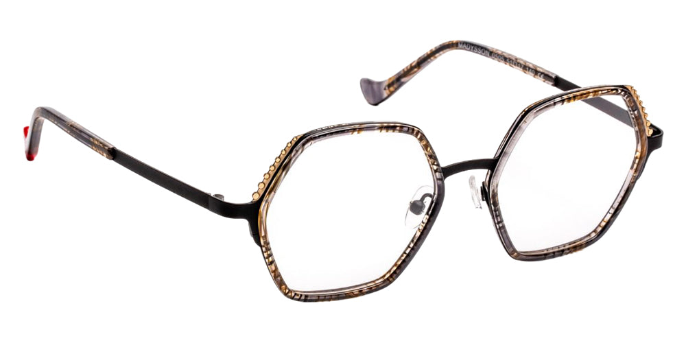 J.F. Rey Madysson 0505 51 - Black/Black Satin/Gold #id:jfrmadysson0505_s:100100