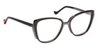 J.F. Rey Onlyou 0010 54 - Black/Black White Striped #id:jfronlyou0010_s:100100