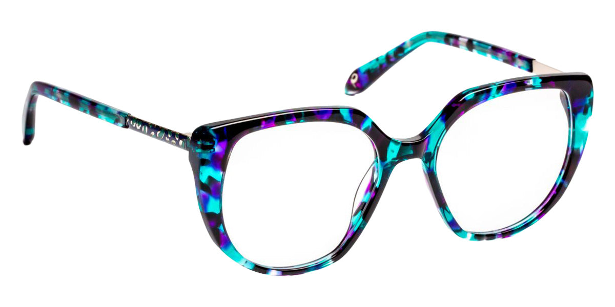 J.F. Rey PA093 4009 48 - Tortoiseshell Green Turquoise/Shiny Silver #id:jfrpa0934009_s:104105