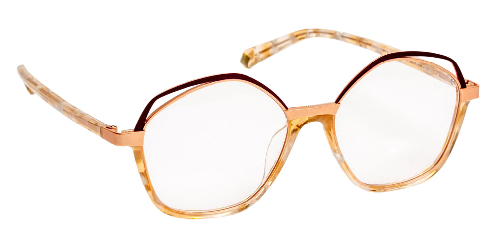 J.F. Rey PA098 1235 50 - Tortoiseshell Beige/Rose Gold/Burgundy #id:jfrpa0981235_s:100100