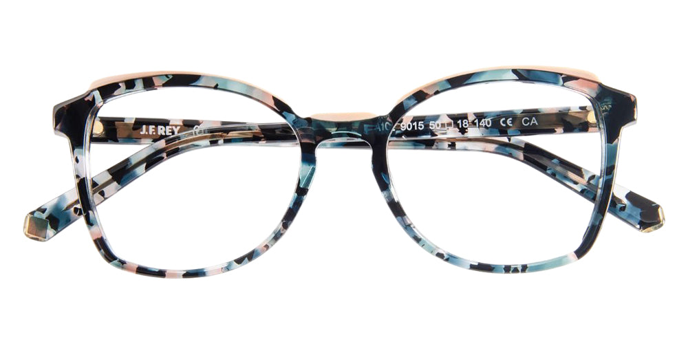 J.F. Rey PA102 9015 50 - Black Tortoiseshell/Blue/Pink #id:jfrpa1029015_s:106100