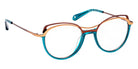 J.F. Rey PM082 2590 47 - Blue Lagon/Brown/Rose Gold #id:jfrpm0822590_s:100100