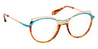 J.F. Rey PM082 9025 47 - Tortoiseshell Blond/Turquoise/Rose Gold Shiny #id:jfrpm0829025_s:102100