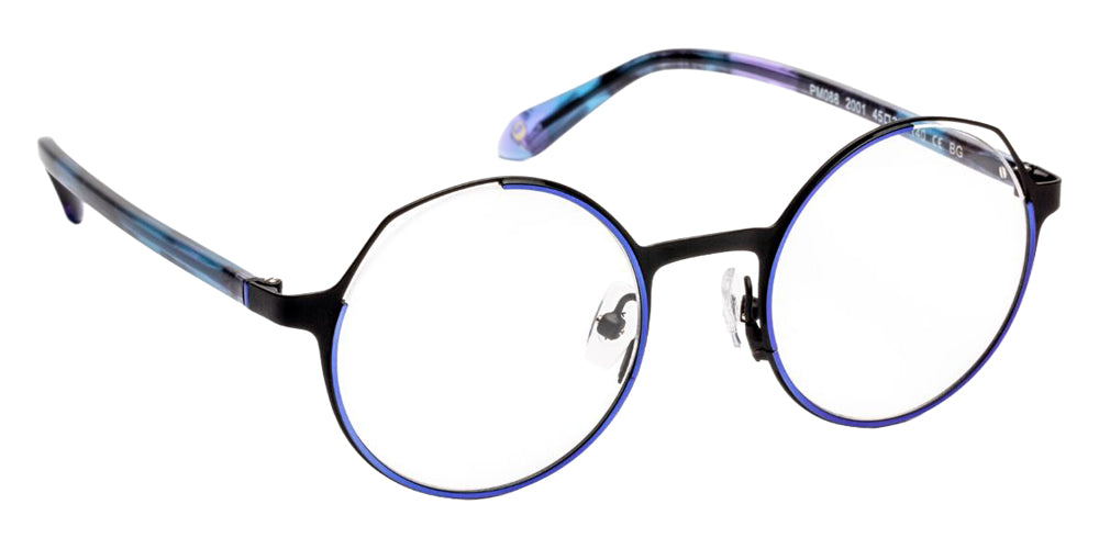 J.F. Rey PM088 2001 45 - Blue Shiny/Black Satin #id:jfrpm0882001_s:100105