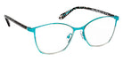 J.F. Rey PM089 0125 49 - Shiny Silver/Turquoise Satin #id:jfrpm0890125_s:100100
