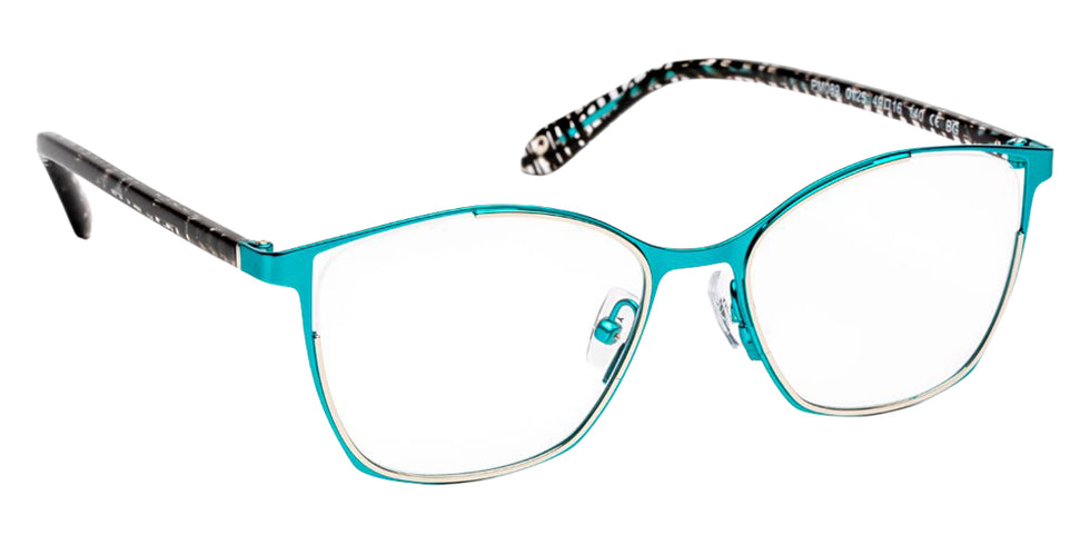 J.F. Rey PM089 0125 49 - Shiny Silver/Turquoise Satin #id:jfrpm0890125_s:100100