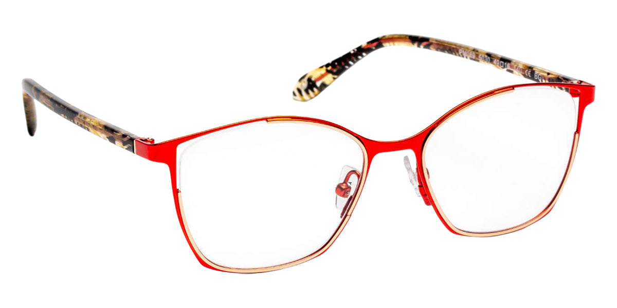 J.F. Rey PM089 5030 49 - Rose Gold Shiny/Red Satin #id:jfrpm0895030_s:100100