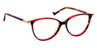 J.F. Rey Quadri 3550 51 - Tortoiseshell Burgundy/Satin Gold #id:jfrquadri3550_s:100100
