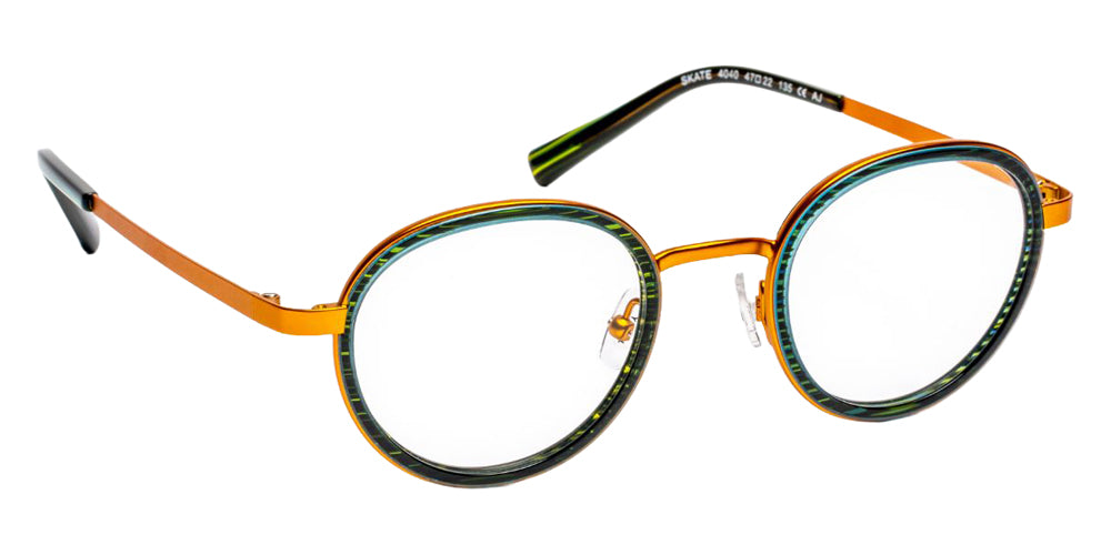 J.F. Rey Skate 4040 47 - Striped Green/Caramel #id:jfrskate4040_s:106100