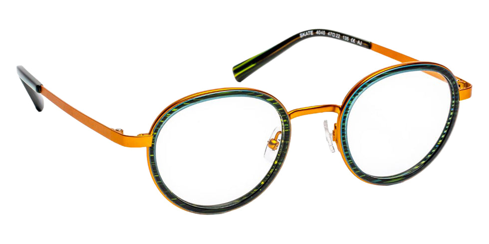 J.F. Rey Skate 4040 47 - Striped Green/Caramel #id:jfrskate4040_s:106100