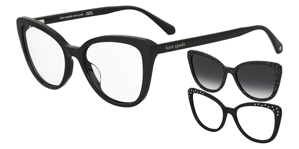 Kate Spade KS RAGAN 2/C2 0807WJ 52 - Black / Gray Shaded Polarized #id:ksragan2c20807wj_s:100100