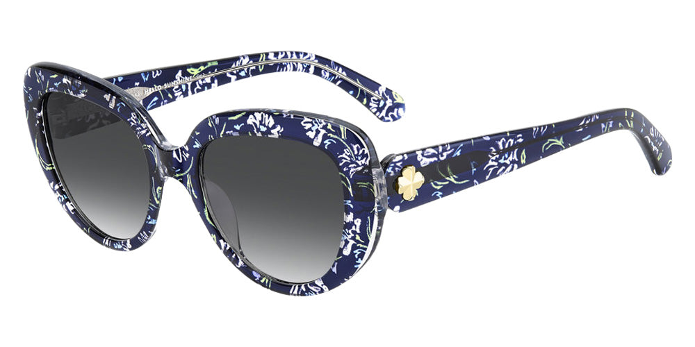Kate Spade KS RANA 2/S 06QS9O 53 - Pattern Blue / Dark Gray Shaded #id:ksrana2s06qs9o_s:102105