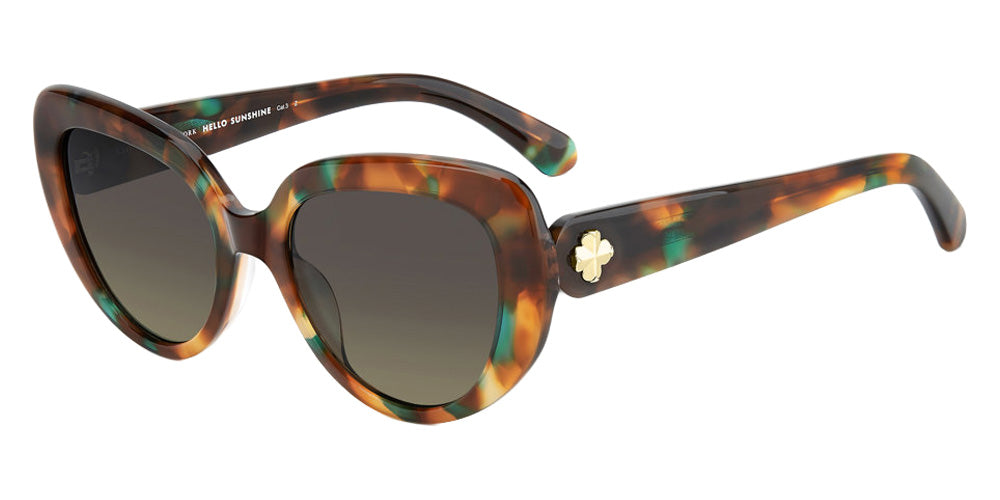 Kate Spade KS RANA 2/S 0P6JLB 53 - Green Turquoise Havana / Green Shaded Polarized #id:ksrana2s0p6jlb_s:106105