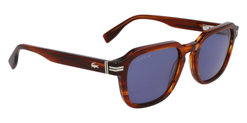 Lacoste L6046S 210 52 - Striped Brown #id:lal6046s210_s:100135