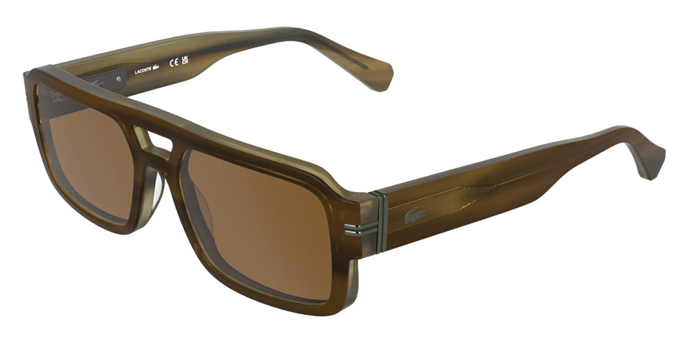 Lacoste L6102S 210 56 - Striped Brown #id:lal6102s210_s:104105