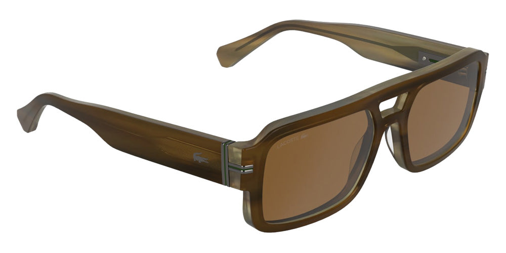 Lacoste L6102S 210 56 - Striped Brown #id:lal6102s210_s:104135