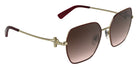 Longchamp LO190S 721 56 - Gold / Gradient Burgundy #id:lclo190s721_s:102135