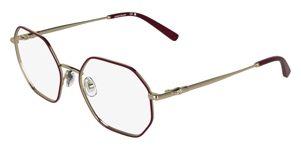 Longchamp LO2186 736 51 - Gold/Burgundy #id:lclo2186736_s:104105