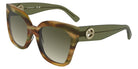 Longchamp LO717S 324 55 - Striped Khaki Brown Havana #id:lclo717s324_s:100105