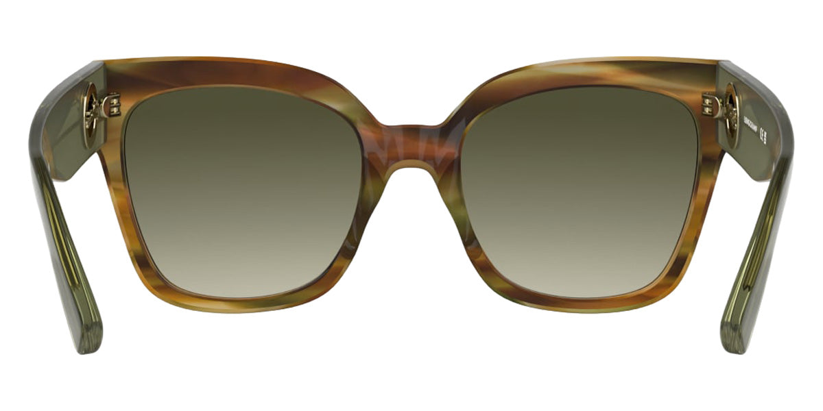 Longchamp LO717S 324 55 - Striped Khaki Brown Havana #id:lclo717s324_s:100120