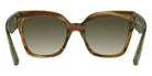 Longchamp LO717S 324 55 - Striped Khaki Brown Havana #id:lclo717s324_s:100120
