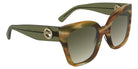 Longchamp LO717S 324 55 - Striped Khaki Brown Havana #id:lclo717s324_s:100135