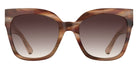 Longchamp LO717S 848 55 - Striped Brick Brown Havana #id:lclo717s848_s:102100