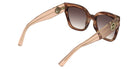 Longchamp LO717S 848 55 - Striped Brick Brown Havana #id:lclo717s848_s:102125
