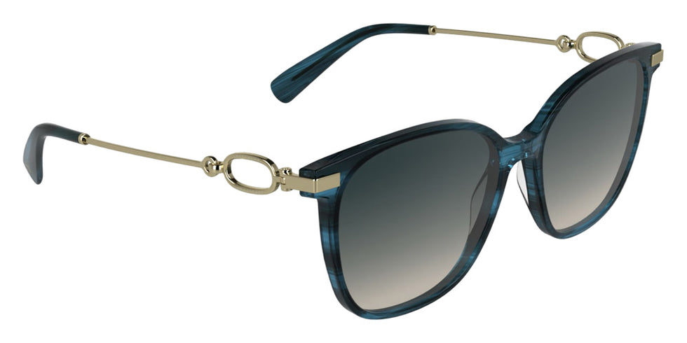 Longchamp LO805S 407 55 - Striped Blue #id:lclo805s407_s:104135