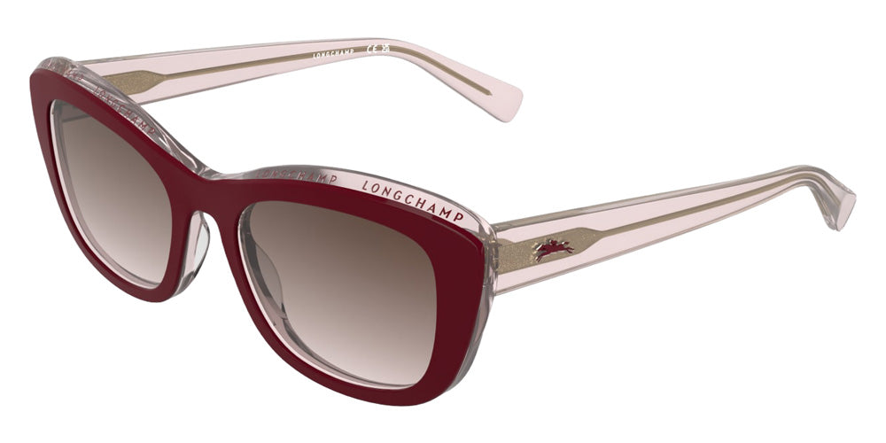 Longchamp LO817S 623 53 - Burgundy/Transparent Rose #id:lclo817s623_s:104105