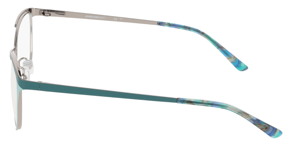 Marchon NYC M-4037 440 53 - Teal/Gun #id:mm4037440_s:102110