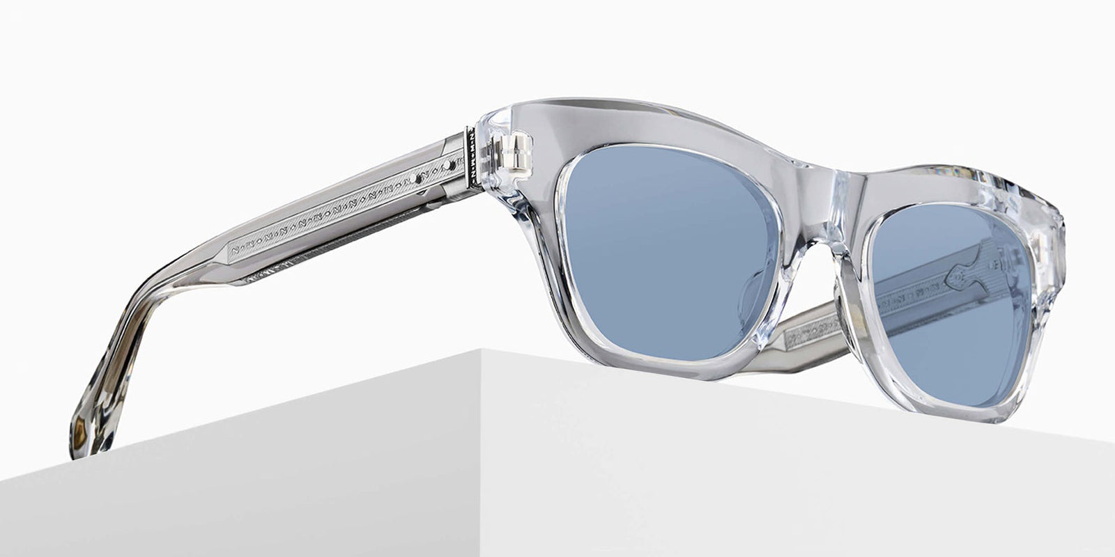 Matsuda M1027 Sun 50 - Crystal / Cobalt Blue #id:m1027crystalcobaltbluesunglass_s:100105