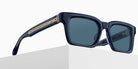 Matsuda M1033 53 - Brushed Gold/Dark Navy Crystal / Blue Gray #id:m1033brushedgolddarknavycrystalbluegreysunglass_s:102105