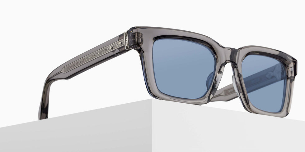 Matsuda M1033 53 - Gray Crystal / Cobalt Blue #id:m1033greycrystalcobaltbluesunglass_s:104105