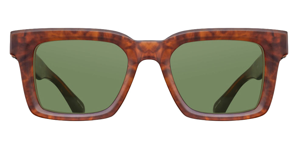 Matsuda M1033 50 - Matte Walnut/Amber / Sage Green #id:m1033mattewalnutambersagegreensunglass_s:106100