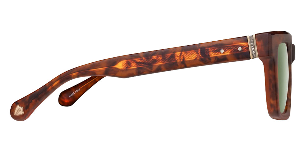 Matsuda M1033 50 - Matte Walnut/Amber / Sage Green #id:m1033mattewalnutambersagegreensunglass_s:106110