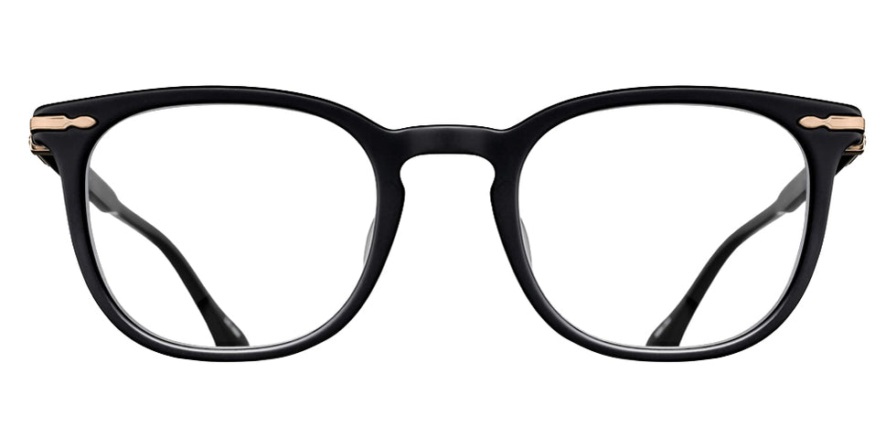 Matsuda M2047 49 - Black/Matte Gold #id:m2047blackmattegoldclearlensoptical_s:100100