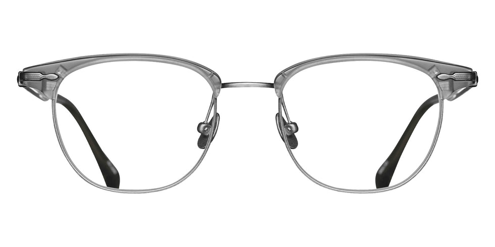 Matsuda M2048 51 - Matte Gray Crystal/Antique Silver #id:m2048mattegreycrystalantiquesilverclearlens51_s:100100