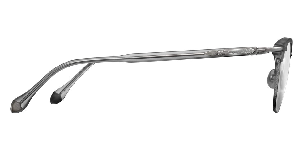 Matsuda M2048 51 - Matte Gray Crystal/Antique Silver #id:m2048mattegreycrystalantiquesilverclearlens51_s:100110