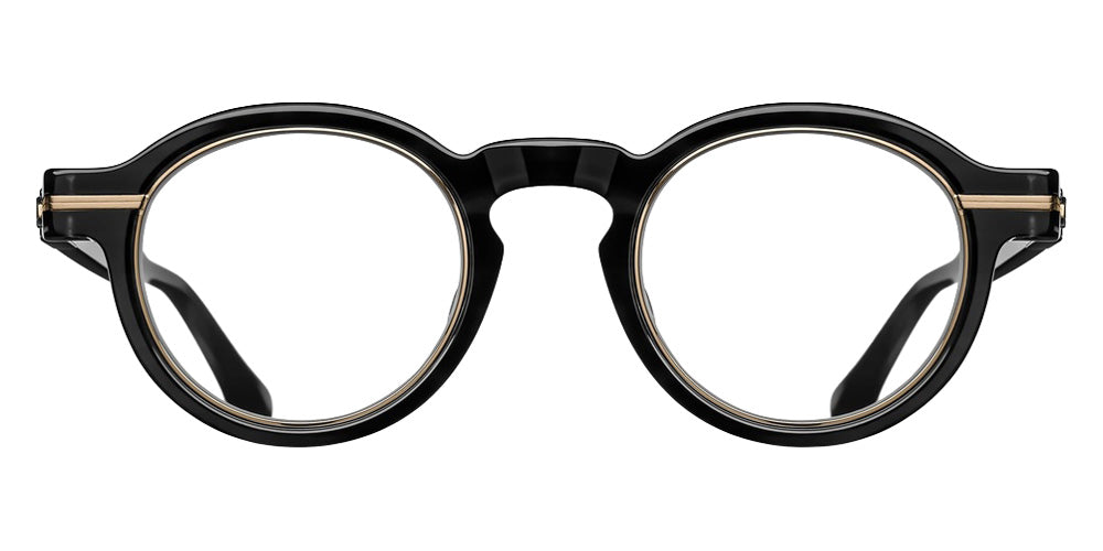 Matsuda M2050 46 - Black-Brushed Gold #id:m2050blackbrushedgoldclearlensoptical_s:100100