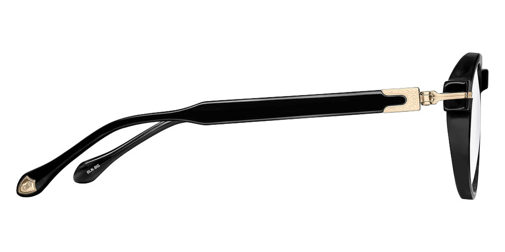 Matsuda M2050 46 - Black-Brushed Gold #id:m2050blackbrushedgoldclearlensoptical_s:100105
