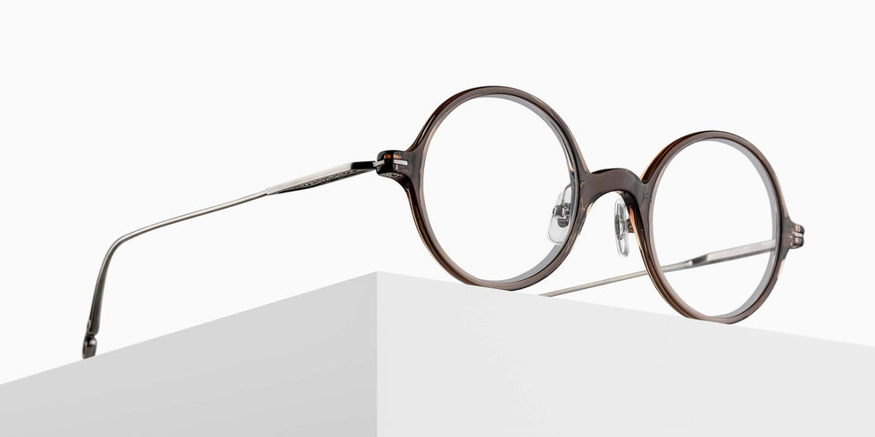 Matsuda M2054 46 - Taupe/Antique Silver #id:m2054taupeantiquesilverclearlensoptical_s:102105