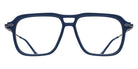 Matsuda M2062 56 - Matte Navy/Antique Silver #id:m2062mattenavyantiquesilverclearlens56_s:100100