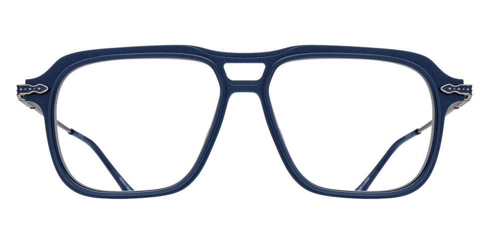 Matsuda M2062 56 - Matte Navy/Antique Silver #id:m2062mattenavyantiquesilverclearlens56_s:100100