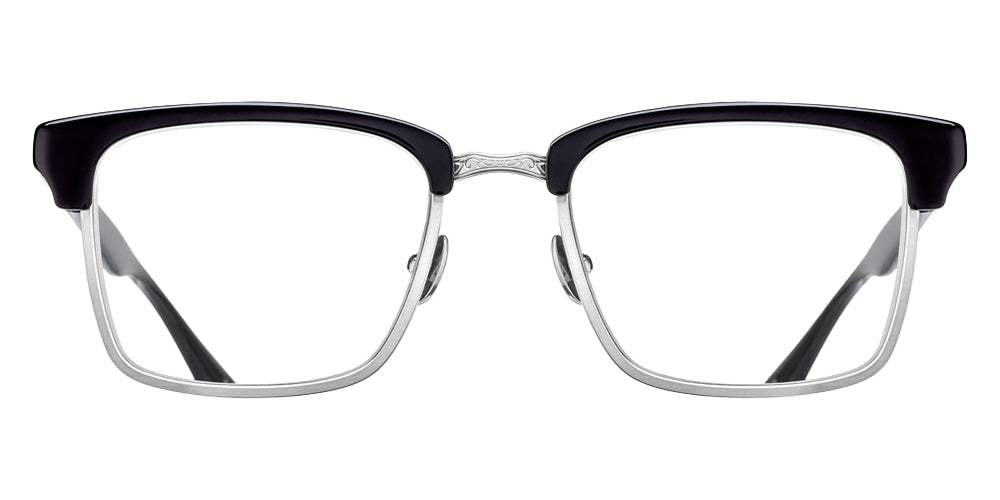 Matsuda M2063 52 - Black/Brushed Silver #id:m2063blackbrushedsilverclearlensoptical_s:100100