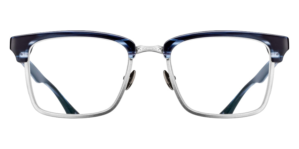 Matsuda M2063 52 - Blue Demi/Brushed Silver #id:m2063bluedemibrushedsilverclearlensoptical_s:102100