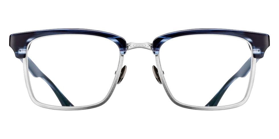 Matsuda M2063 52 - Blue Demi/Brushed Silver #id:m2063bluedemibrushedsilverclearlensoptical_s:102100