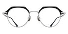 Matsuda M2064 48 - Black/Brushed Silver #id:m2064blackbrushedsilverclearlensoptical_s:100100