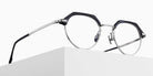 Matsuda M2064 48 - Black/Brushed Silver #id:m2064blackbrushedsilverclearlensoptical_s:100105